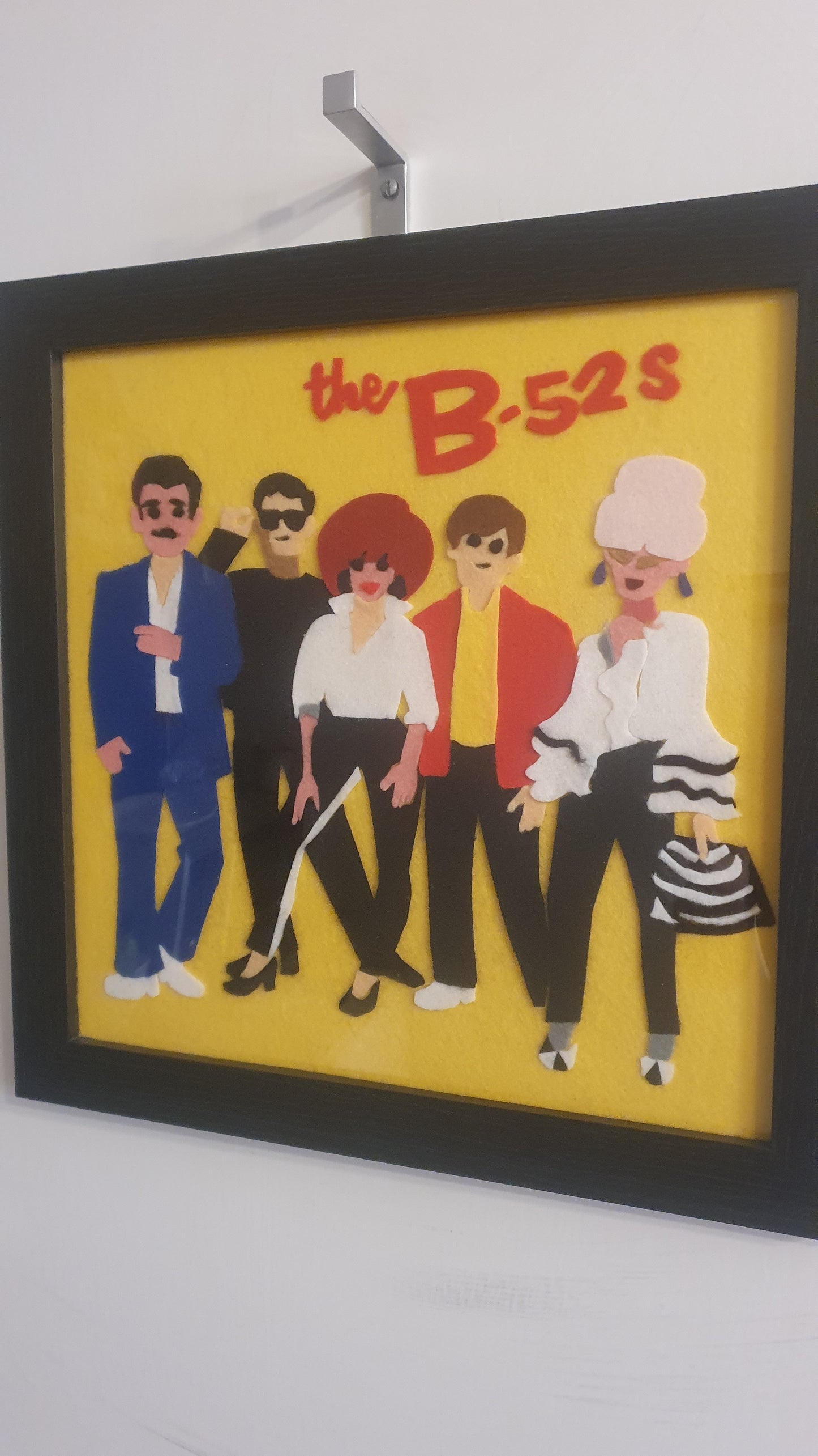Ladypat – The B-52s – 12" fuzzy felt artwork