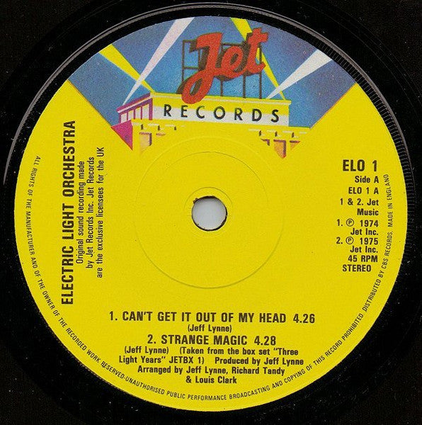 Electric Light Orchestra – The ELO EP – 7” EP
