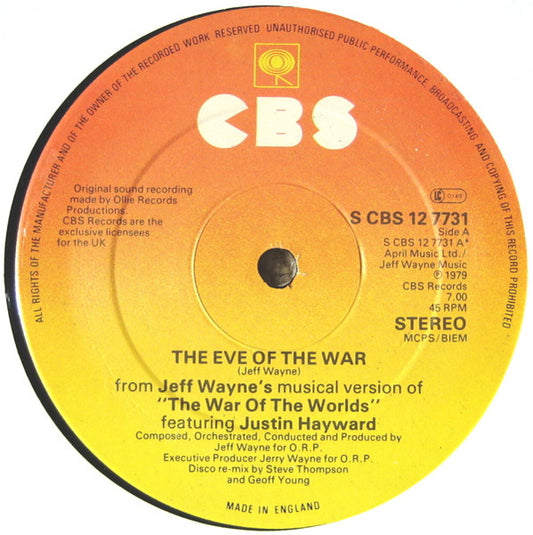 Jeff Wayne – The Eve of the War