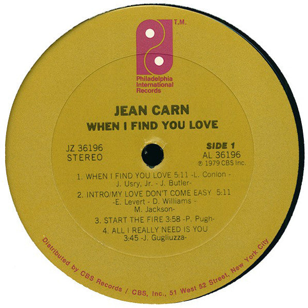 Jean Carn – When I Find You Love