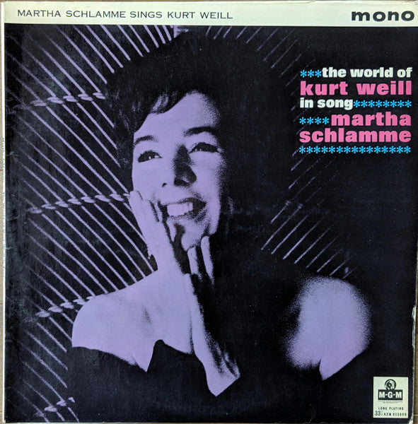 Martha Schlamme – The World Of Kurt Weill In Song
