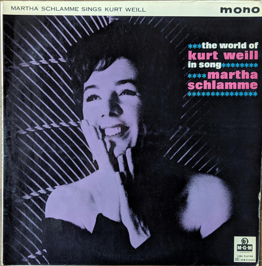Martha Schlamme – The World Of Kurt Weill In Song