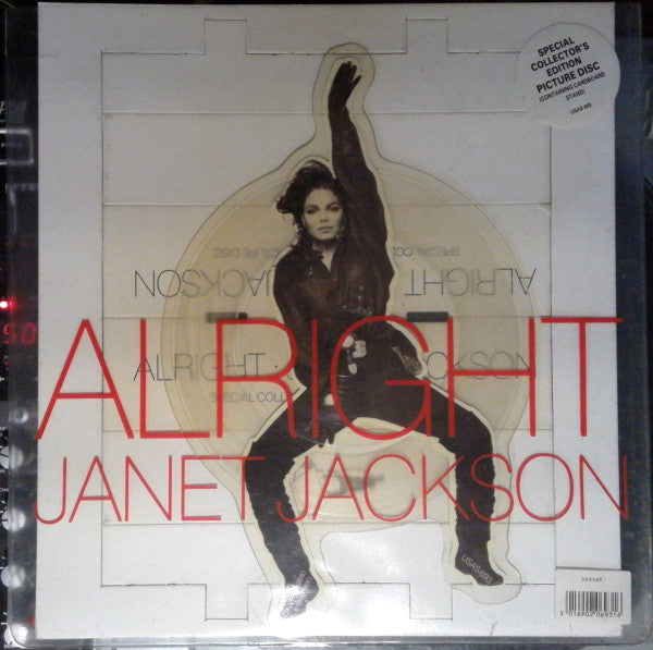 Janet Jackson – Alright – 7" shaped picture disc