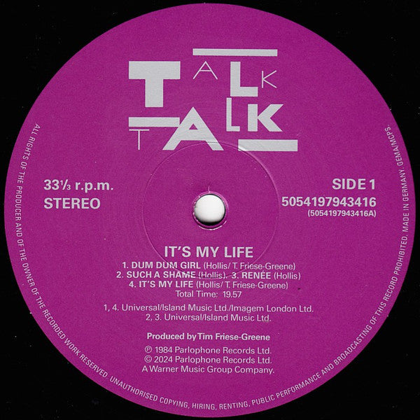 Talk Talk – It's My Life (40th anniversary)