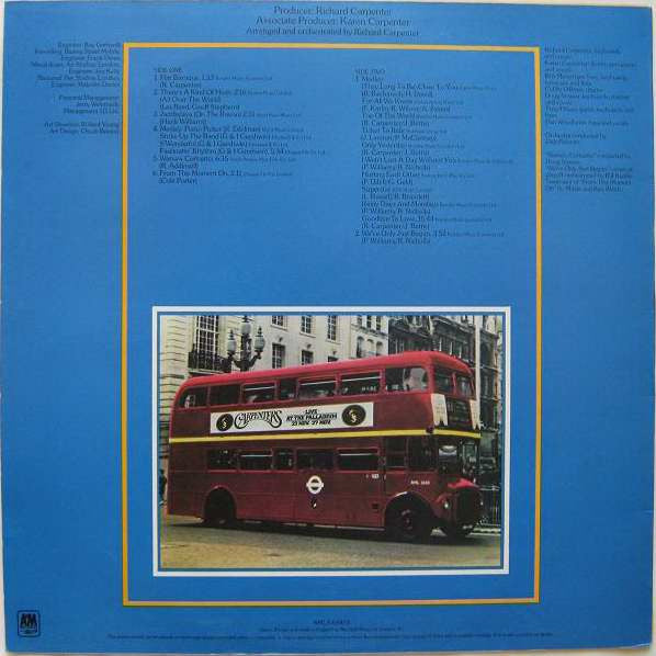 Carpenters – Live At The Palladium