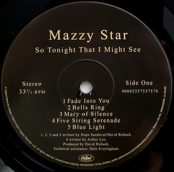 Mazzy Star – So Tonight That I Might See