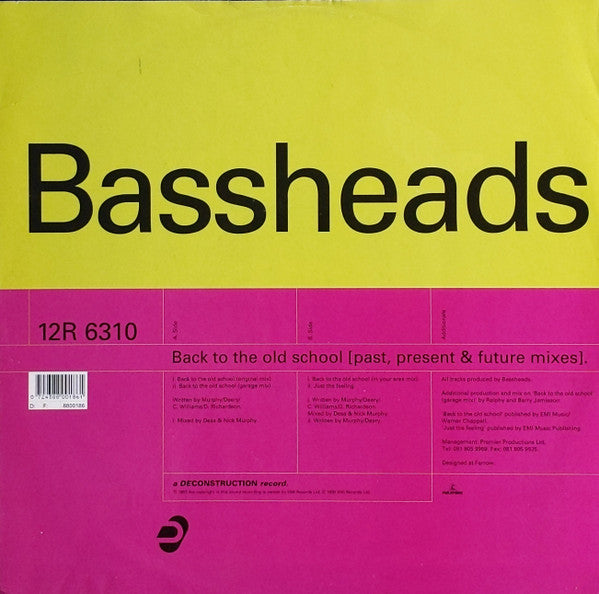 Bassheads – Back To The Old School – 12"
