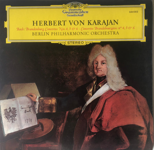 Herbert Von Karajan - Johann Sebastian Bach, Berliner Philharmoniker – Brandenburg Concertos Nos. 4, 5 & 6
