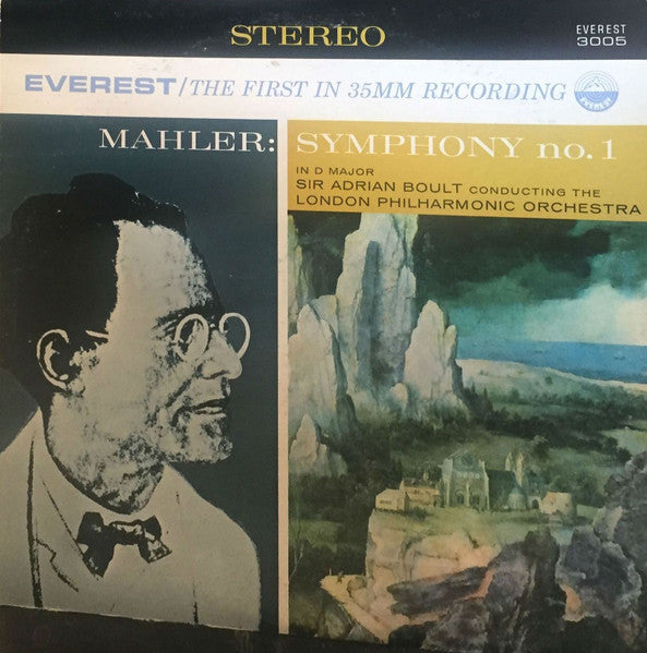 Gustav Mahler, Sir Adrian Boult, London Philharmonic Orchestra – Symphony No. 1 In D Major – LP