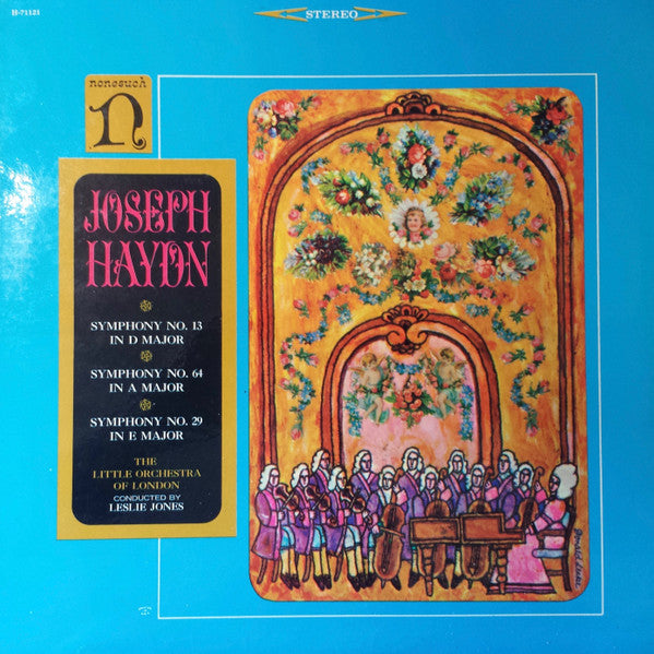 The Little Orchestra of London, Leslie Jones – Joseph Haydn: Symphony No. 13 In D Major; Symphony No. 64 In A Major; Symphony No. 29 In E Major – LP