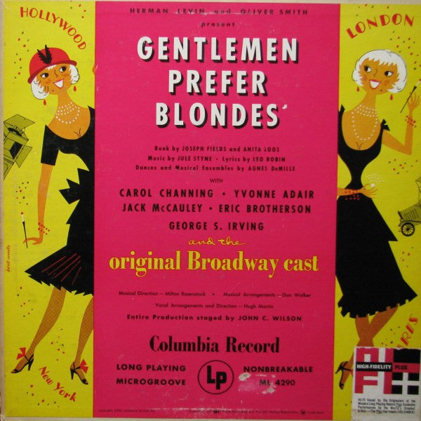 Herman Levin, Oliver Smith, Original Broadway Cast – Gentlemen Prefer Blondes – LP