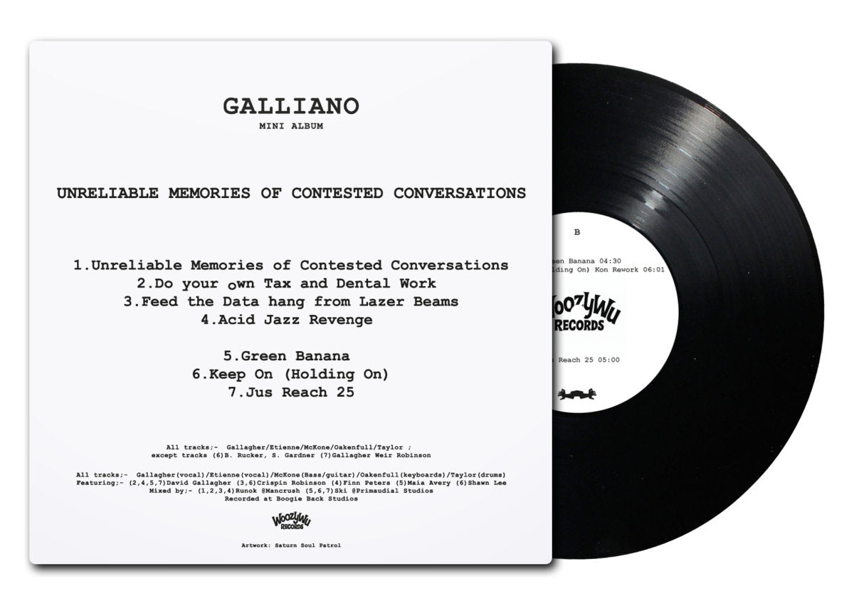 Galliano – Unreliable Memories of Contested Conversation – LP numbered ltd edition
