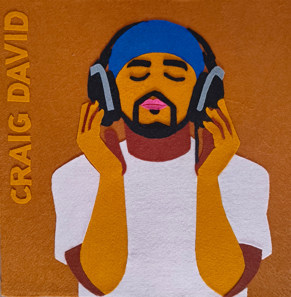 Ladypat – Craig David – 12" fuzzy-felt artwork