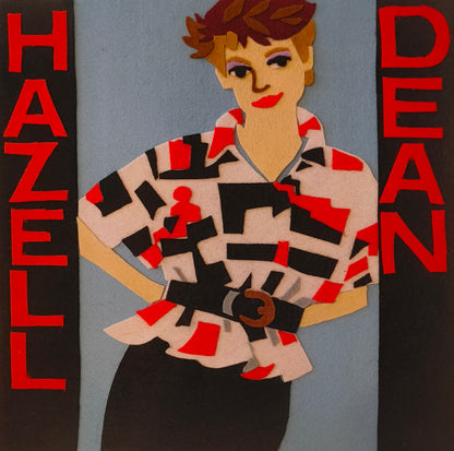 Ladypat – Hazell Dean – 12" fuzzy-felt artwork