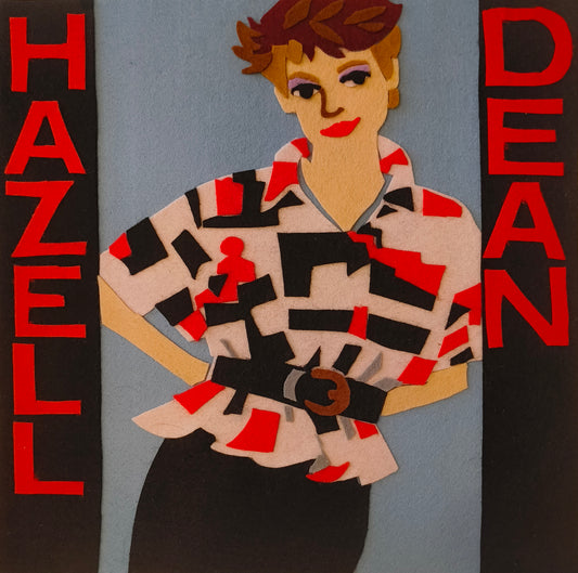 Ladypat – Hazell Dean – 12" fuzzy-felt artwork