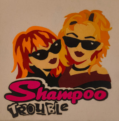 Ladypat – Shampoo – 12" fuzzy-felt artwork