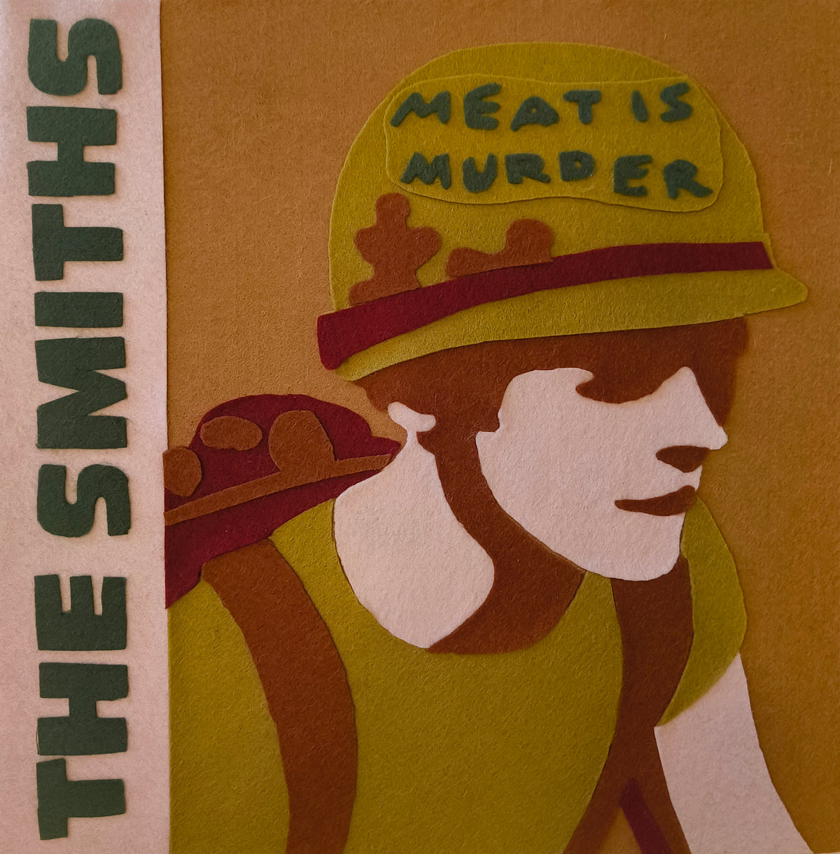Ladypat – The Smiths – Meat is Murder – 12" fuzzy-felt artwork