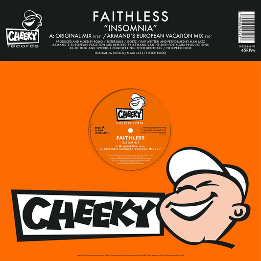 Faithless – Insomnia – 12" orange vinyl