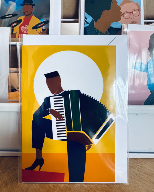 Matty's Art Studio – Grace Jones: Libertango – A6 greeting card