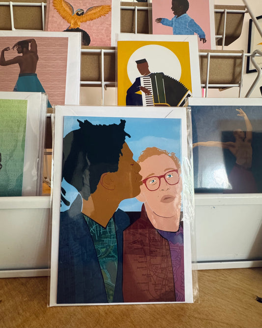 Matty's Art Studio – Basquiat & Haring – A6 greeting card