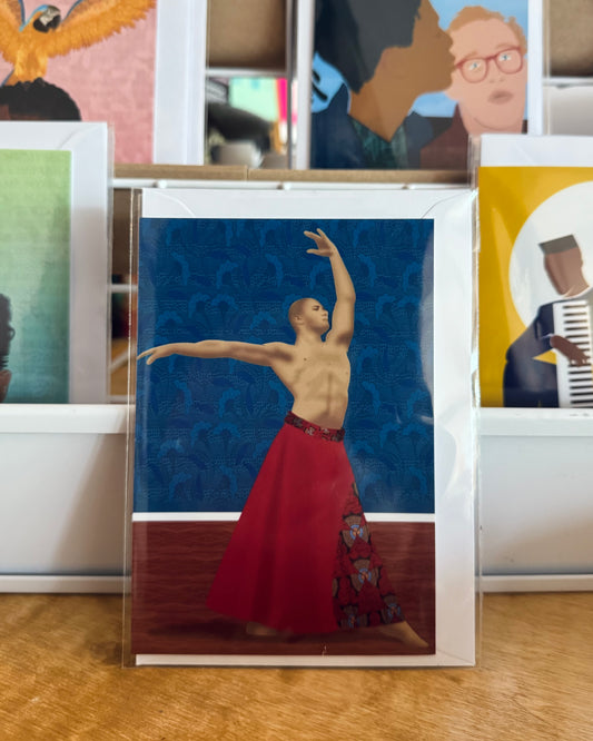 Matty's Art Studio – Dancing guy #2 – A6 greeting card