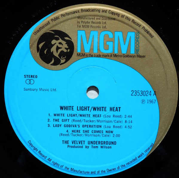 The Velvet Underground – White Light/White Heat – LP