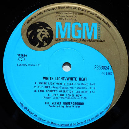 The Velvet Underground – White Light/White Heat – LP