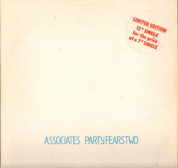 The Associates – Party Fears Two – 12"