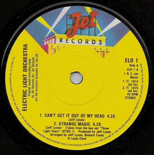 Electric Light Orchestra – The ELO EP – 7” EP