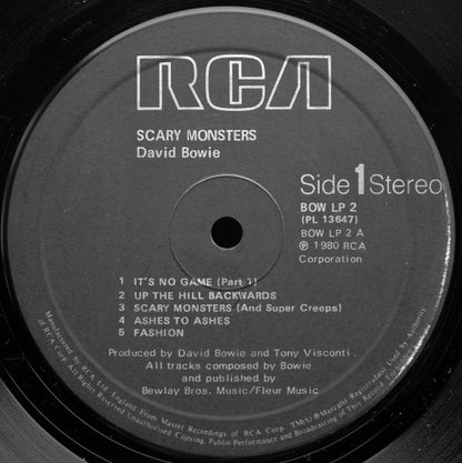 David Bowie – Scary Monsters – LP