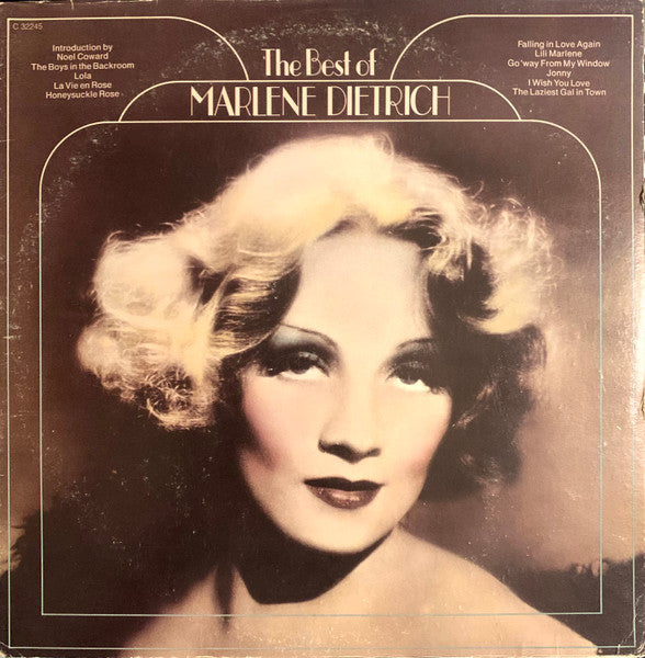 Marlene Dietrich – The Best Of Marlene Dietrich – LP