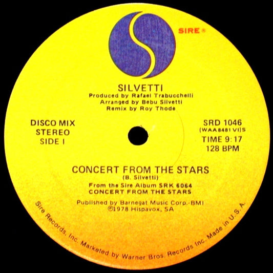 Bebu Silvetti – Concert From The Stars / Sun After The Rain – 12"