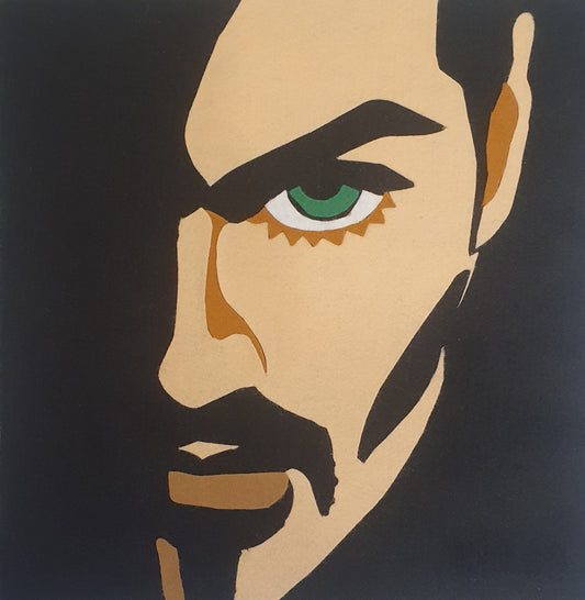 Ladypat – George Michael – 12" fuzzy-felt artwork