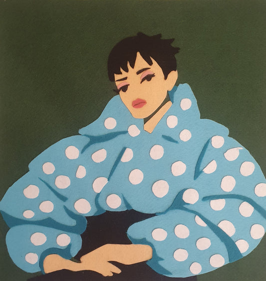 Ladypat – Lily Allen – 12" fuzzy-felt artwork