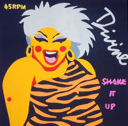 Ladypat – Divine – 12" fuzzy-felt artwork