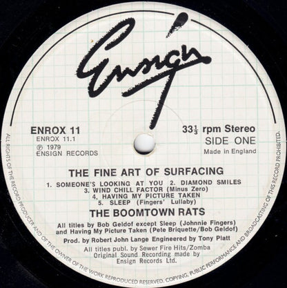 The Boomtown Rats – The Fine Art of Surfacing – LP