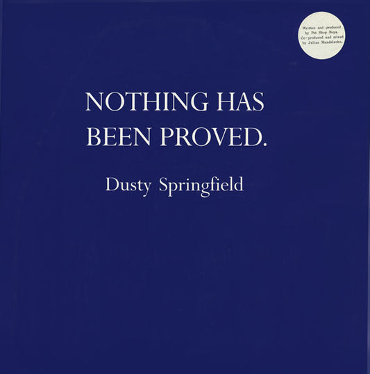 Dusty Springfield – Nothing Has Been Proved 12"