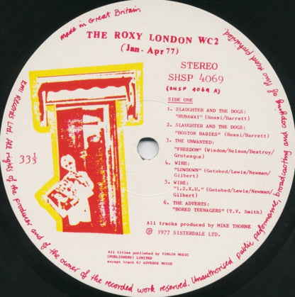 Various – The Roxy London WC2 (Jan - Apr 77) – LP