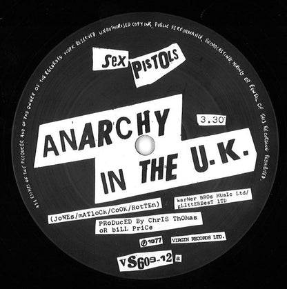 Sex Pistols – Anarchy In The U.K. – 12"