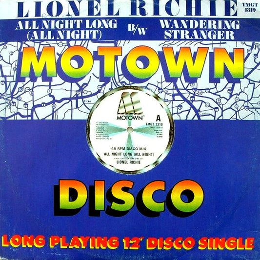 Lionel Richie – All Night Long (All Night) / Wandering Stranger 12"
