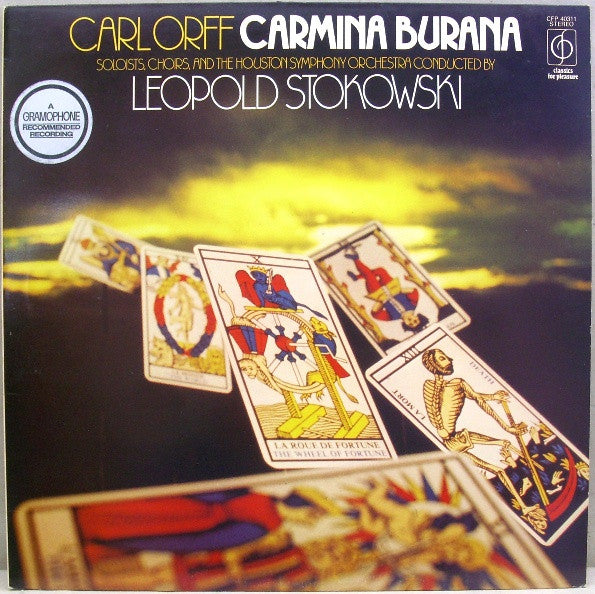 Carl Orff, Houston Symphony Orchestra Conducted By Leopold Stokowski – Carmina Burana – LP