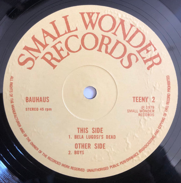 Bauhaus – Bela Lugosi's Dead – 12"