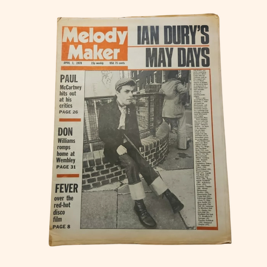 Melody Maker – 1 April 1978 (Ian Dury)