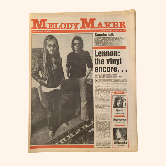 Melody Maker – 20 December 1980 (Steely Dan)