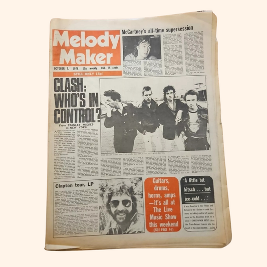 Melody Maker – 7 October 1978 (The Clash)