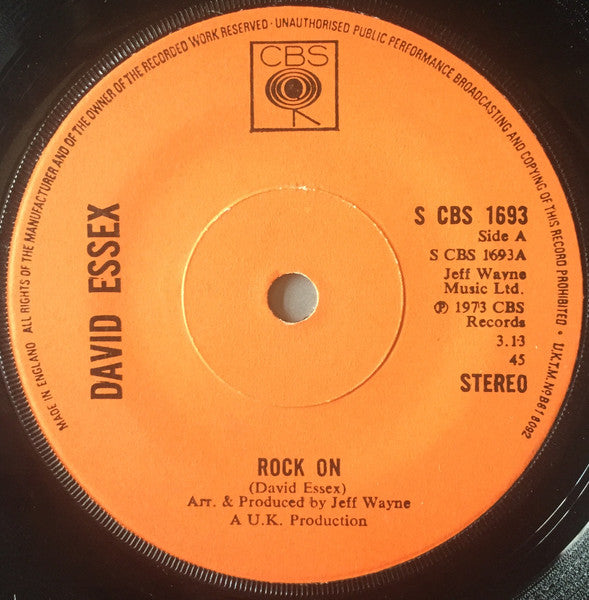 David Essex – Rock On – 7”