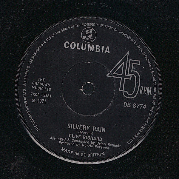 Cliff Richard – Silvery Rain – 7”