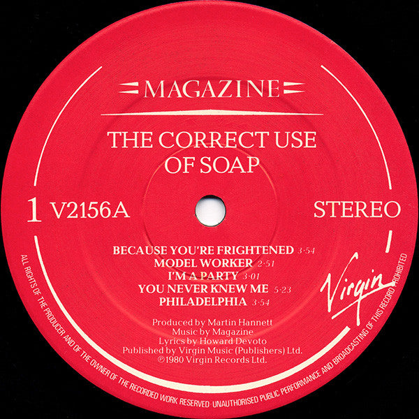 Magazine – The Correct Use of Soap – LP