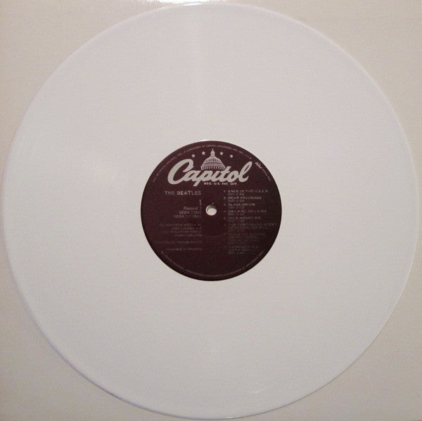 The Beatles – The Beatles (1978 US Capitol reissue) – 2LP white vinyl + poster + 2 of 4 portraits