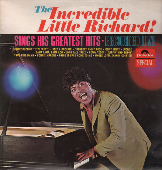 Little Richard – The Incredible Little Richard Sings His Greatest Hits Live LP